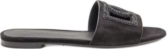 Dolce & Gabbana Black Logo Sandals