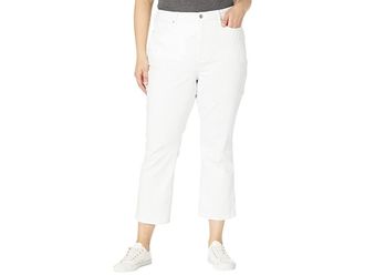 NYDJ Plus Size Slim Boot Ankle Jeans in Optic White Womens Jeans Optic White : 26W 27, Spandex/Polyester/Denim