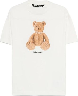 Palm Angels Crew Neck T-Shirt - Heren - T-shirts - Wit - M - Tops