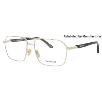 Balenciaga Mens Gold Tone Rectangular Eyeglass Frames BB0248O00257R