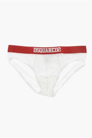Dsquared2 Stretch-Cotton Briefs With Branded Elastic Band size Xxl