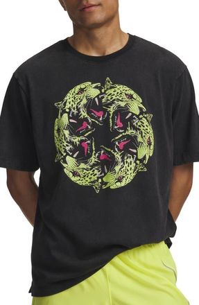 Under Armour Halo Run Graphic T-Shirt in Ultimate Black/reflective at Nordstrom, Size Xx-Large