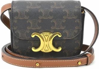 Celine Pre-owned Canvas celine-bags - Dames - Vintage Schoudertas - Bruin - ONE Size - Vintage