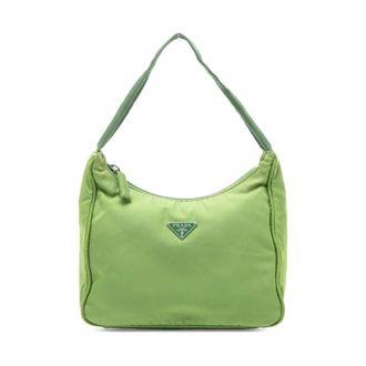 Prada Pre-owned Shoulder Bags, female, Green, Size: ONE SIZE Pre-owned Shoulder Bag