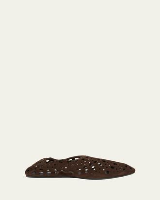 Alaia Neo Vienne Suede Slippers
