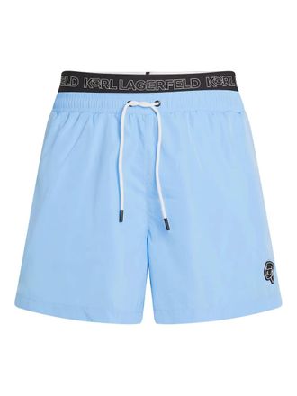 Karl Lagerfeld Ikon swim shorts - Blue