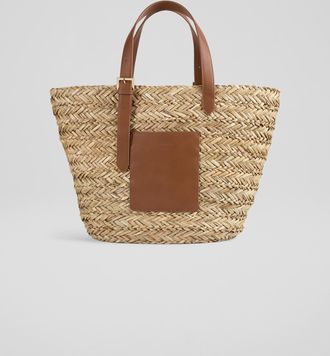 L.k. Bennett Womens Victoria Tote, Natural/Cognac Leather - One Size