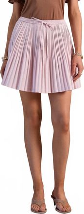 Current Air Margot Pleated Mini Skirt In Pink Blush