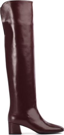 Le Silla Danielle over-the-knee leather boots - women - Nappa Leather/Goat Skin/Calf Leather - 36 - Red