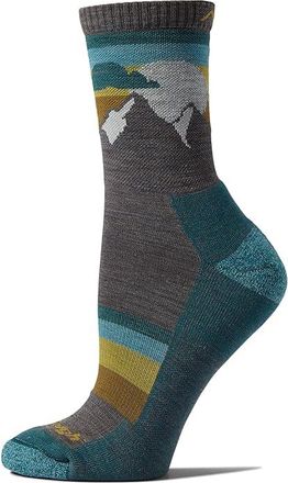 Darn Tough Sunset Ledge Micro Crew Lightweight with Cushion Womens Crew Cut Socks Shoes Taupe : MD (US 7.5-9.5), Wool/Terry/Spandex