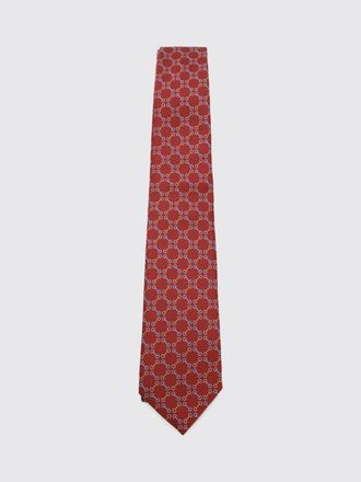 Gucci Cravatta Horsebit in seta con stampa grafica