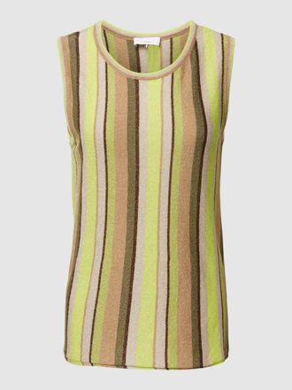 Cinque Top aus Viskose-Mix mit Effektgarn Modell CISTRY in Mittelbraun, Gr&ouml;&szlig;e S