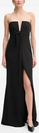 Sandro Ferrone Abito lungo senza spalline - Nero