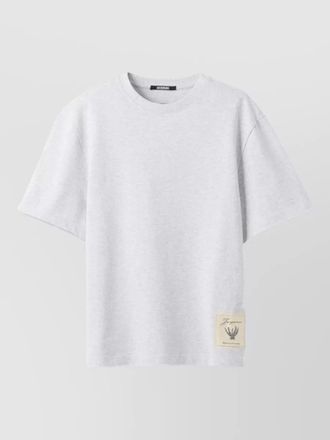 Jacquemus logo cotton t-shirt crew neck design