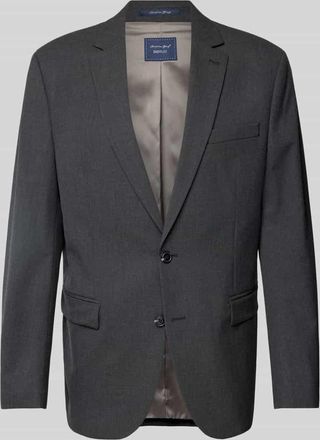Christian Berg Regular Fit 2-Knopf-Sakko mit Reverskragen in Anthrazit, Größe 102