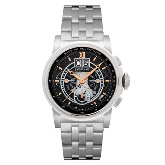 Earnshaw Hanson Chronograph Quartz Black Dial Mens Watch ES-8267-33