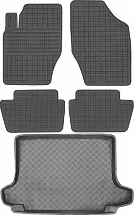 OEM Juego De Alfombrillas De Goma Para Peugeot 308 Sw (2008-2013) + Alfombrilla Para El Maletero