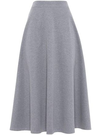 Brunello Cucinelli A-lijn midi-rok - Grijs