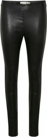 Inwear Leather Trousers, female, Black, 2XL, Luella Premium Leather Leggings