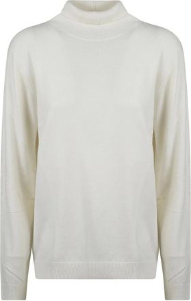 Max Mara Maglione a collo alto a maniche lunghe - Bianco