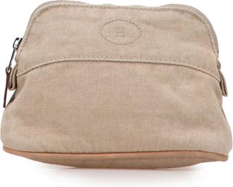 Hermès 2000-2015 Mini Canvas Bolide Case pouch - Brown