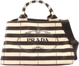Prada Pre-owned Handbags, female, Brown, Size: ONE SIZE Pre-owned Vintage Tote Bag