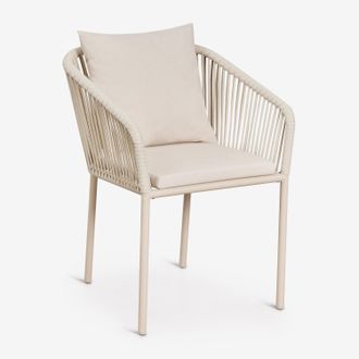 Sklum Pack De 2 Sillas De Comedor Con Reposabrazos En Cuerda Trenzada Arhiza Classic Sklum