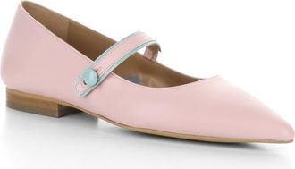 FLY London Suln Pointed Toe Flat in Pale Pink Kaiser/Nappalak at Nordstrom Rack, Size 10-10.5Us / 41Eu