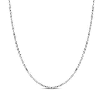 House of Brilliance 14K White Gold 3.0 Cttw Diamond Tennis Necklace