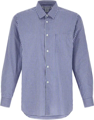 Comme Des Gar&ccedil;ons Blue Cotton Mens Blouse
