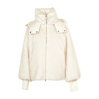 Add Donsjas Cape - Dames - Jassen - Beige - Maat: S Taf
