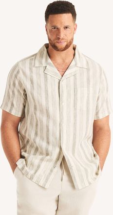 Nautica Mens Big & Tall Printed Short-Sleeve Camp Shirt