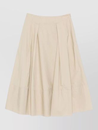 Woolrich cotton a line high waist midi skirt