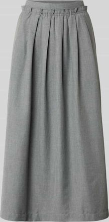 Rich & Royal Midirock mit elastischem Bund in Hellgrau, Größe 34