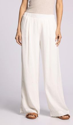 Thread & Supply Anastasia Linen Blend Wide Leg Pants in White at Nordstrom, Size Medium