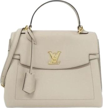 Louis Vuitton Pre-owned Vintage Leren Handtas - Dames - Vintage Handtas - Beige - ONE Size - Leer - Vintage