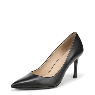 Naturalizer Anna Pump Heel Sandals for Women Walking Shoes with Contour+ Technology for All-Day Comfort Experience Wide Fit Black UK 3.5