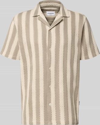 Lindbergh Lindbergh Modern Fit Freizeithemd mit Reverskragen in Mud, Gr&ouml;&szlig;e XXXL