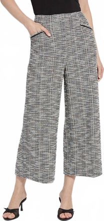 Lyss&eacute; Charlotte Ankle St Tweed Palazzo Pant In Multicolor