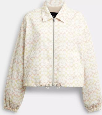 Coach Signature Blouson Windbreaker In Recycled Polyester