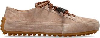 Tod's Suede Sneakers - Dames - Sneakers - Beige - 37 EU - Leer - Schoenen