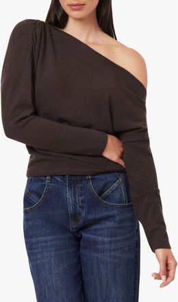 Habitual Colby Off the Shoulder Top in Chocolate at Nordstrom, Size X-Large