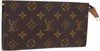Louis Vuitton Pre-owned Clutches, female, Brown, Size: ONE SIZE Pre-owned Canvas Pouch