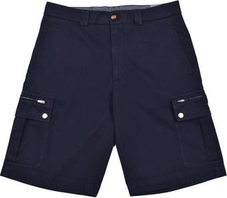 Brunello Cucinelli Blue Cotton Cargo Bermuda Shorts, Brand Size 44 (US Size 29)