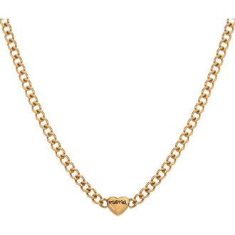 Alex and Ani Mama Curb Chain Necklace in Gold at Nordstrom