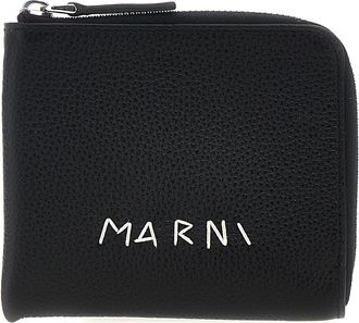 Marni Logo Wallet Portafogli Nero-Donna