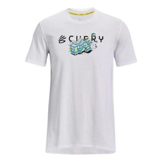 Under Armour x Curry Trolly Heavyweight T-Shirt White 1376273-100
