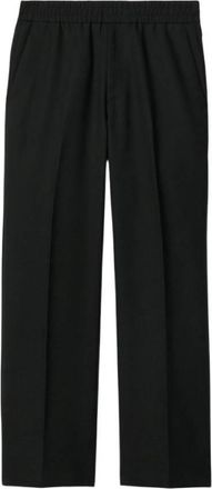 Burberry Wool Linen Blend Trousers, Size X-Small