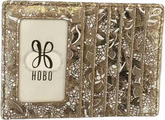 Hobo Womens Euro Slide Metallic Printed Card Case In Gilded Petals