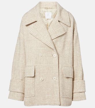 Eleventy Chaqueta en mezcla de lana y alpaca a cuadros